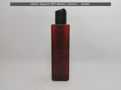 Amber Square Pet Bottle for oil