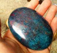Ruby metric palm stones