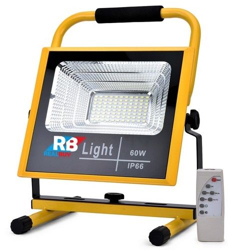 REALBUY Rechargeable LED Flood Light 60W with Remote Control