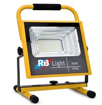 REALBUY Rechargeable LED Flood Light 60W with Remote Control