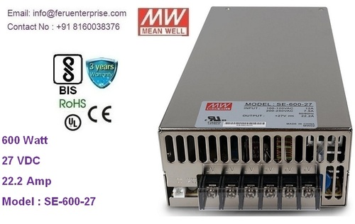 SE-600-27 MEANWELL SMPS power supply