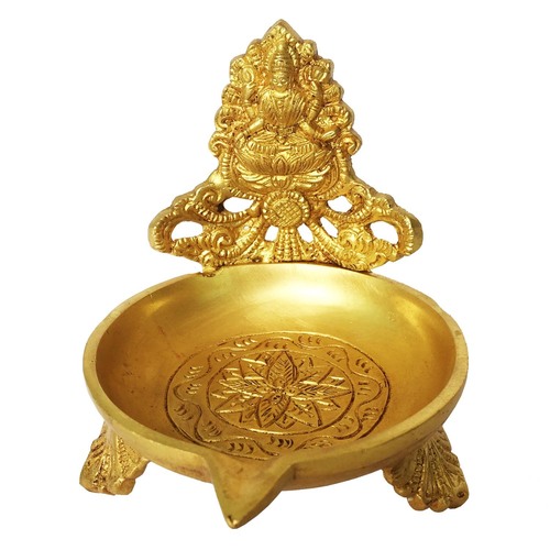 Aakrati Decorative oil lamp with laxmi Ji Brass Table Diya