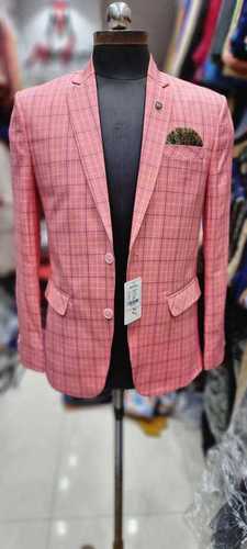 Benz check Blazer pink