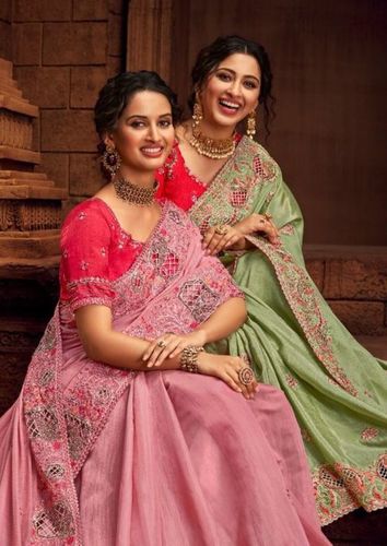 Pure Designer Handwork Sarees Catalogue Set
