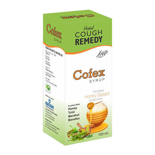 Cofex Ayurvedic Cough Syrup - 100 ml Honey Flavor, Suitable for All Ages, Dosage as Per Doctor's Advice, Store in Cool & Dry Place