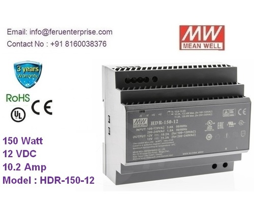 HDR-150-12 MEANWELL SMPS Power Supply