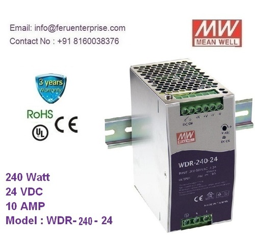 WDR-240-24 MEANWELL SMPS Power Supply