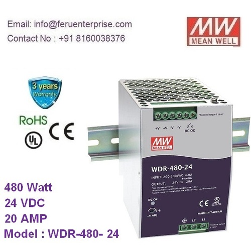 WDR-480-24 MEANWELL SMPS Power Supply