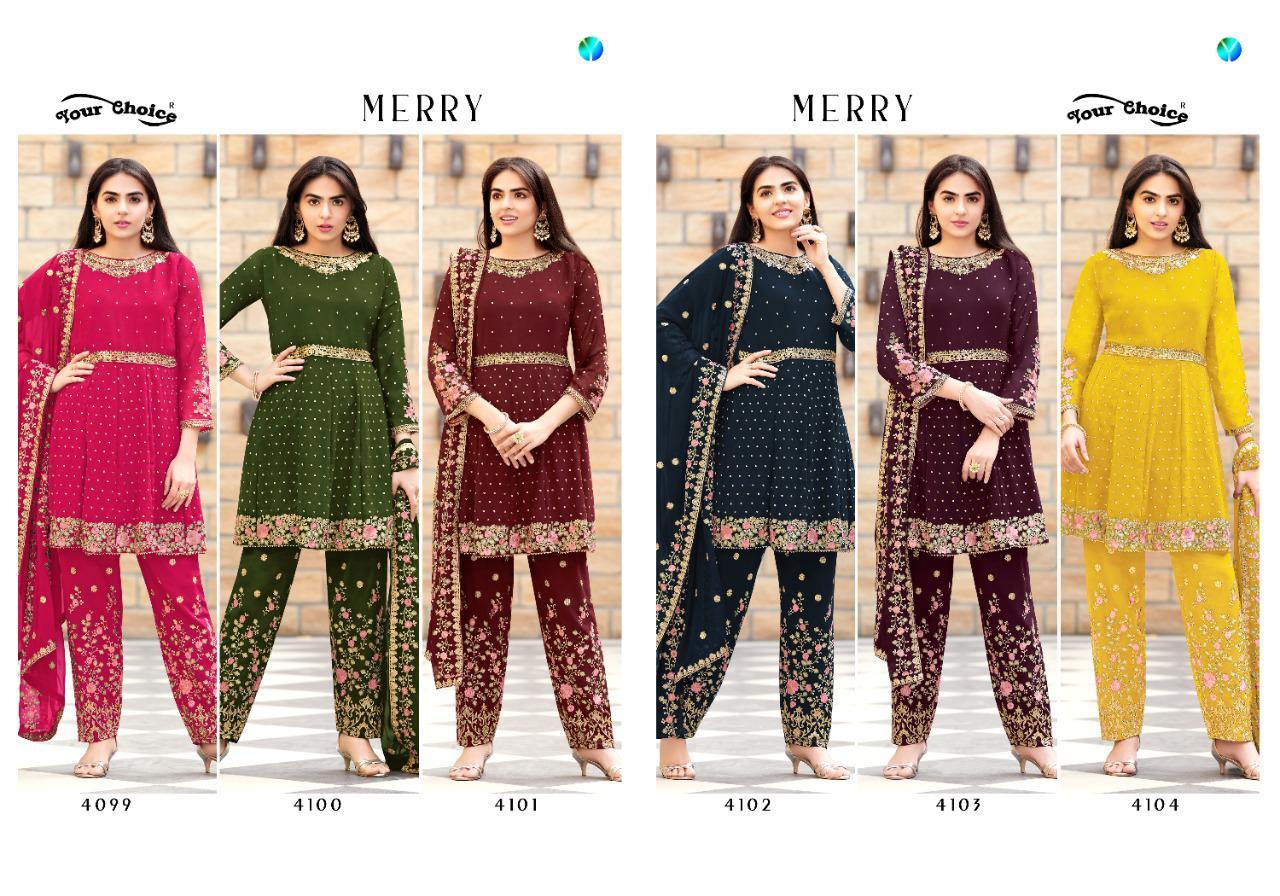 Merry Blooming Georgette Eid Special Suits Collection