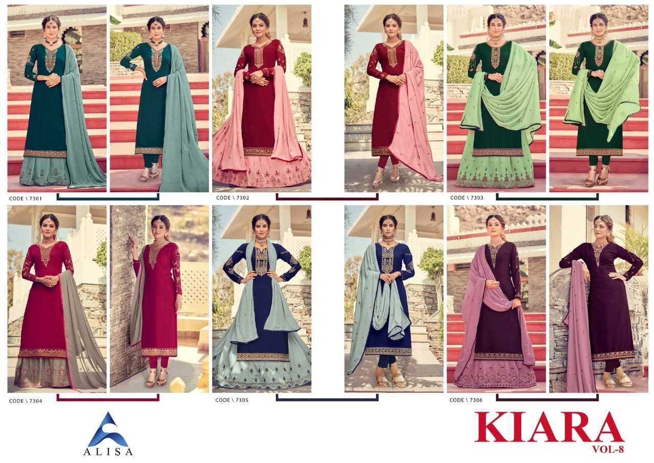 Faux Georgette Long Salwar Suit Set