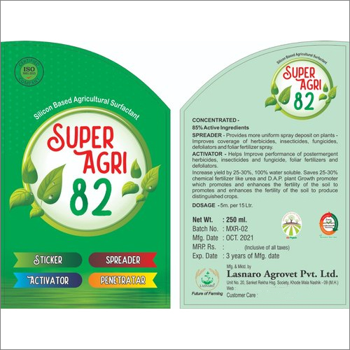 250 ML Super Agri 82 Agricultural Surfactant By LASNARO AGROVET PRIVATE LIMITED