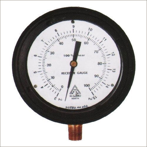 Silver/Black H Guru Pressure Gauge