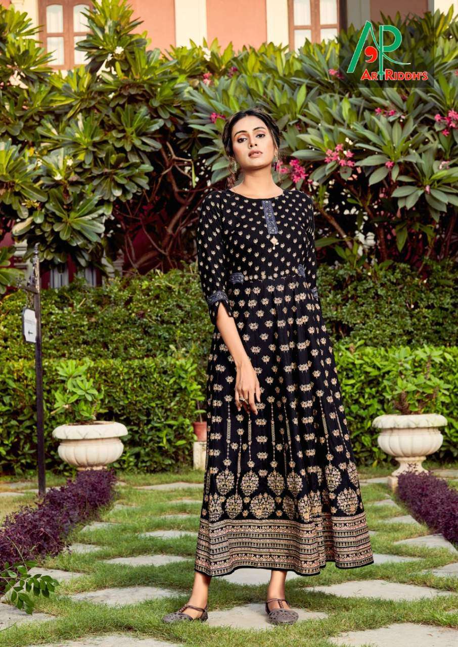 Gown Rayon Printed Gown Catalogue Set