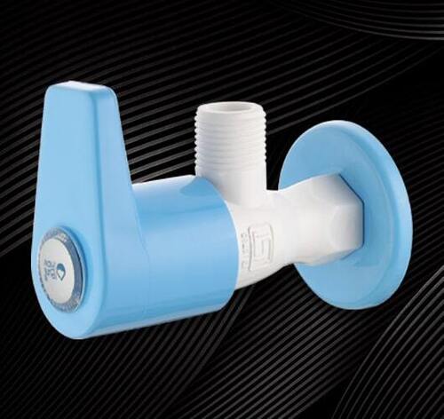 PTMT (Polytetrafluoroethylene) Angle Cock with Flange