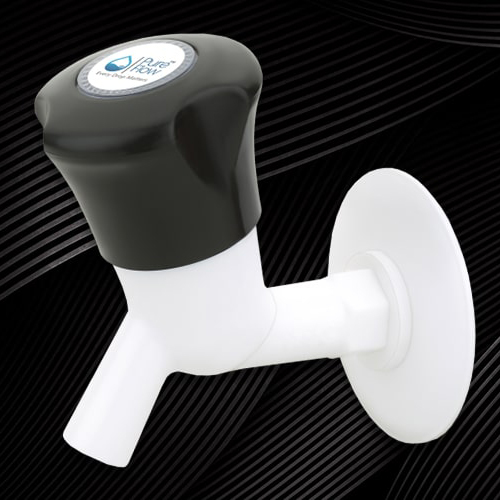 2 In 1 Polytetra Methylene Terephthalate (PTMT) Bib Cock With Flange