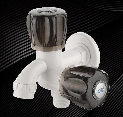 2 in 1 Bib Cock with Flange for Bathroom and Plumbing Fittings