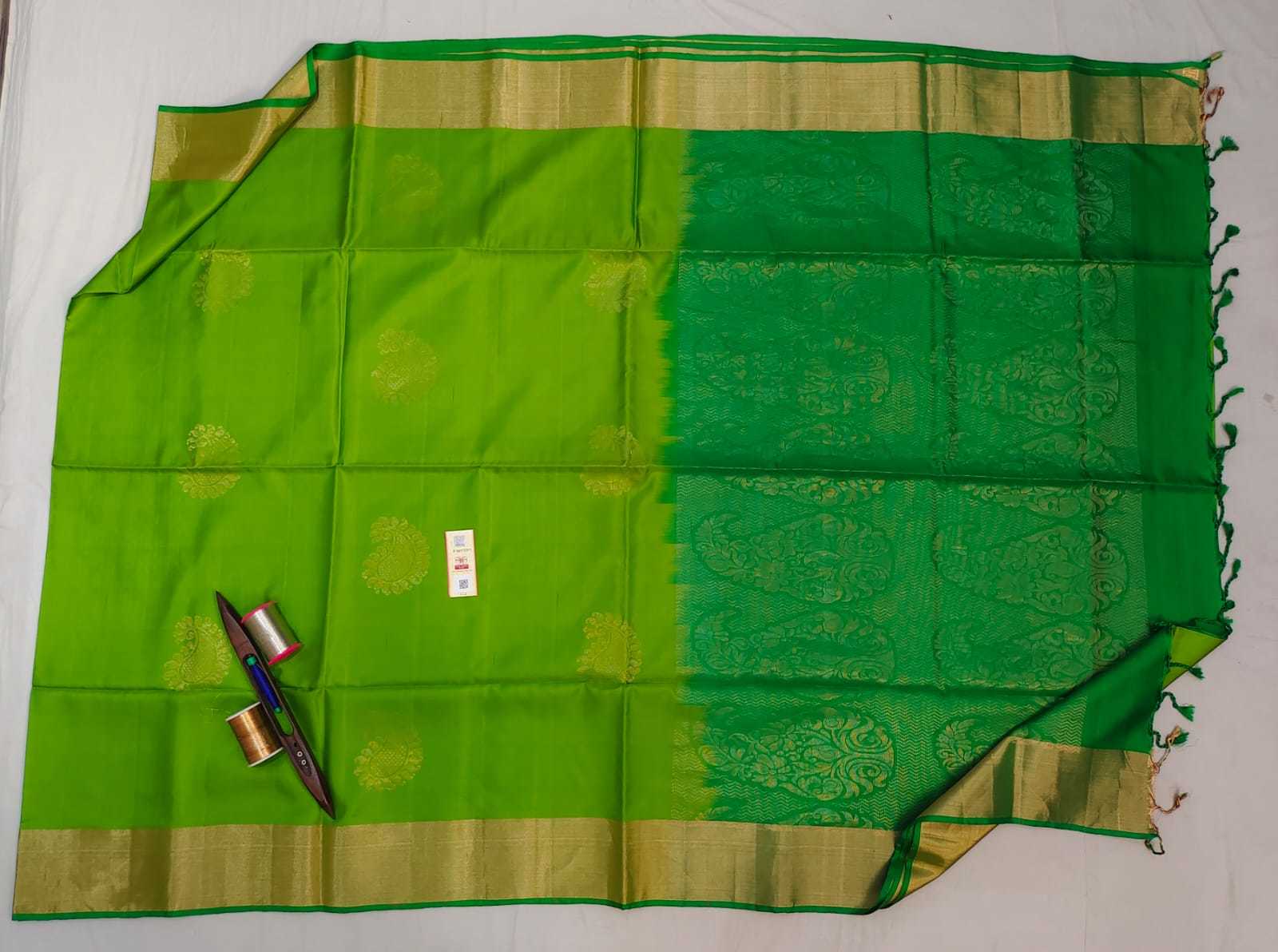 pure kanjivaram soft silk saree handloom rich pallu