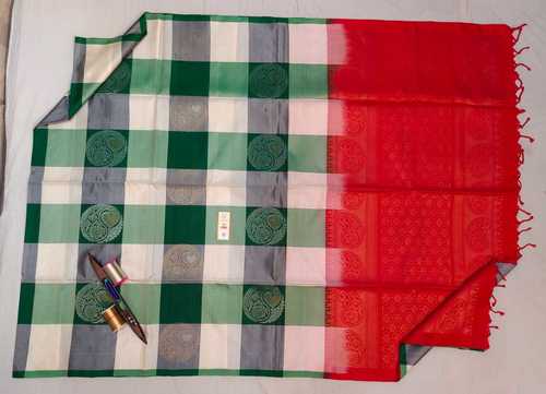 pure kanjivaram soft silk rich pallu