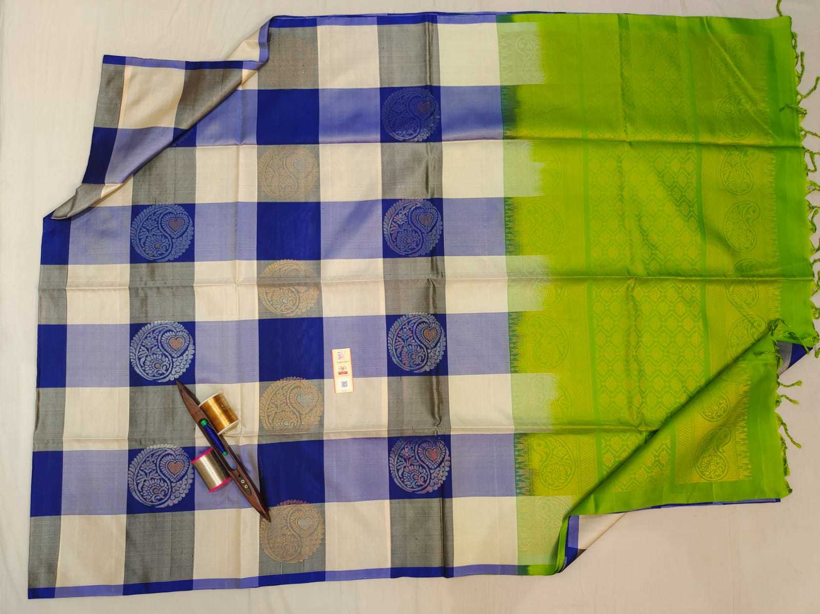 pure kanjivaram soft silk rich pallu