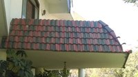 Antique Red Tiles With Fabrication Structure