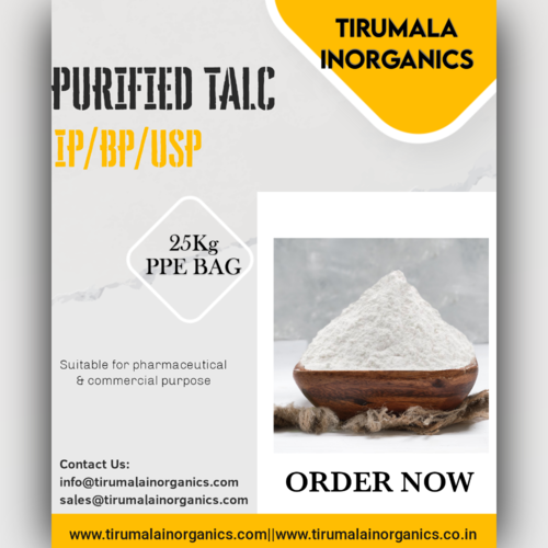 Purified Talc Ip/Bp/Usp Application: Pharmaceutical