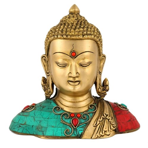 Lord Siddaratha Buddha Brass Statue Bust