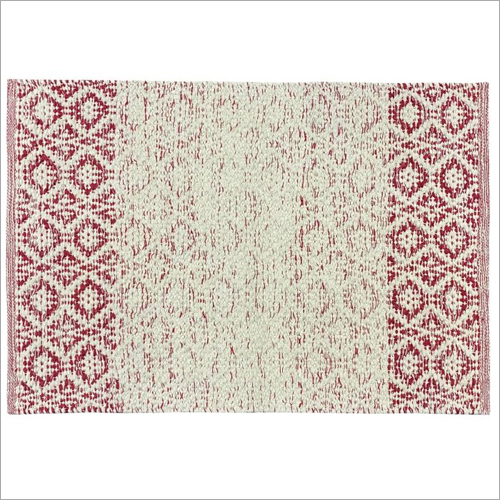 60cm x 90cm Handwoven Cotton Rug