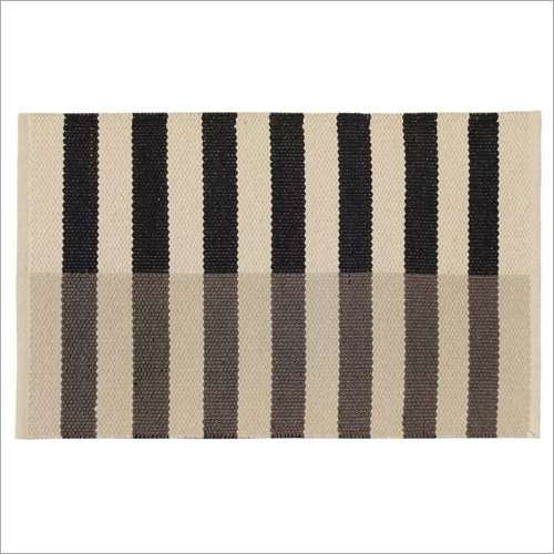 60cm x 90cm Tonal Stripe Cotton Rug