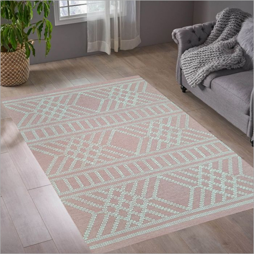 150cm x 210cm Terracotta Handwoven Wool Carpet
