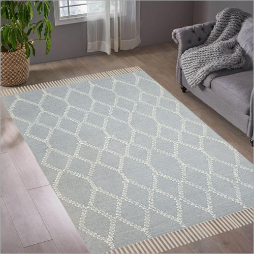 150cm x 210cm Zig Zag Handwoven Wool Carpet