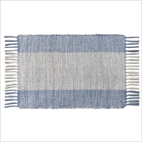 33cm x 48cm Black Widestripe Handwoven Place Mat