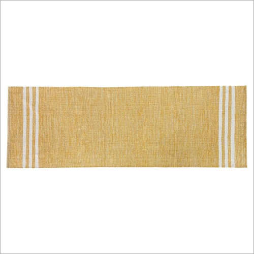 2X6 FT Handwoven Solid and Stripe Cotton Yoga Mat