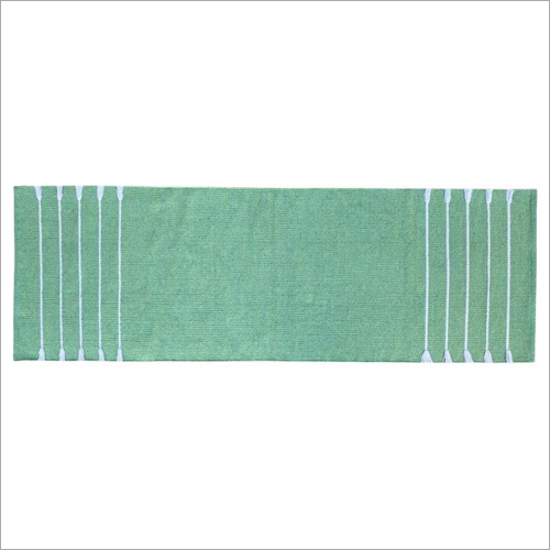 Green Handwoven Yoga Mat