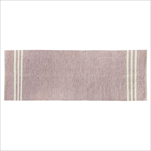 Solid and Stripe Cotton Pink Yoga Mat