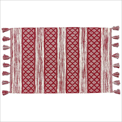 68cm x 115cm Tribal Handwoven Cotton Rug