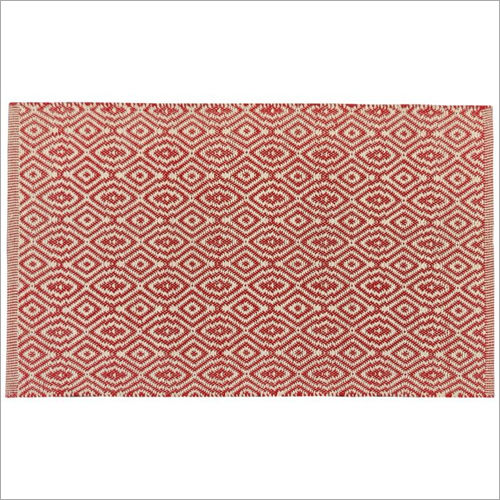 68cm x 115cm Double Diamond Cotton Rug