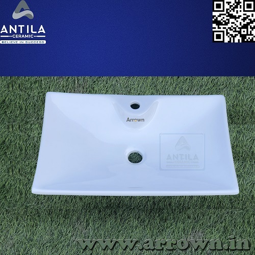 Table Top Wash Basin Square - Color: White