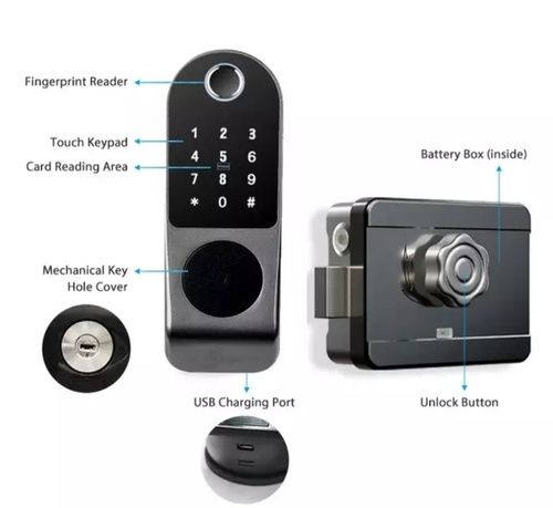 Digital Biometric Rim Lock Application: Door Fitting