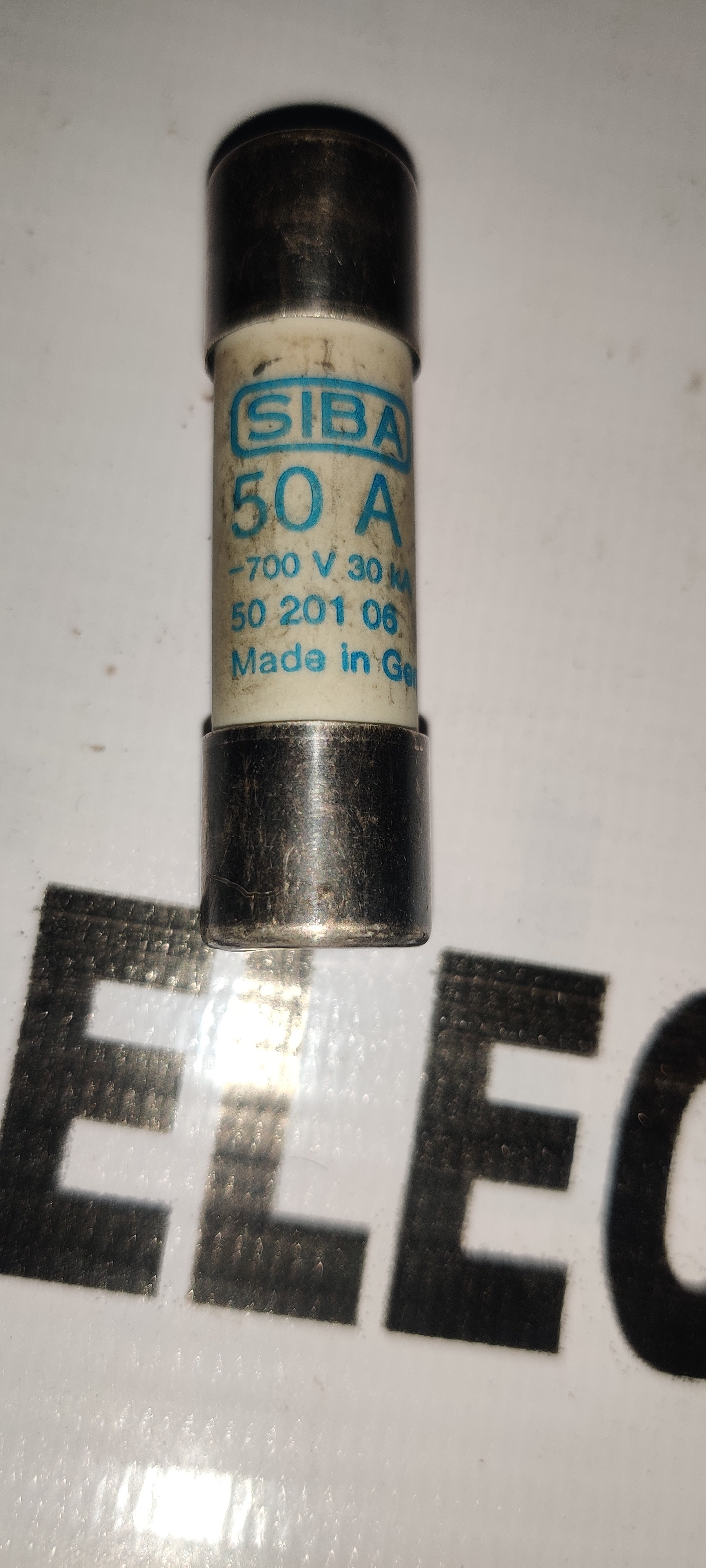 SIBA 50 201 06 CERAMIEC CARTRIDGE FUSE