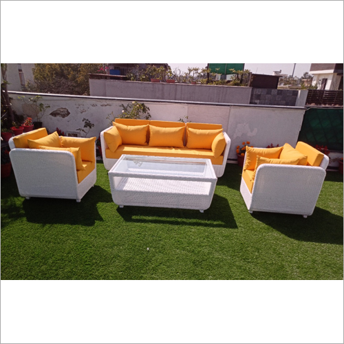 White Outdoor Sofa Set