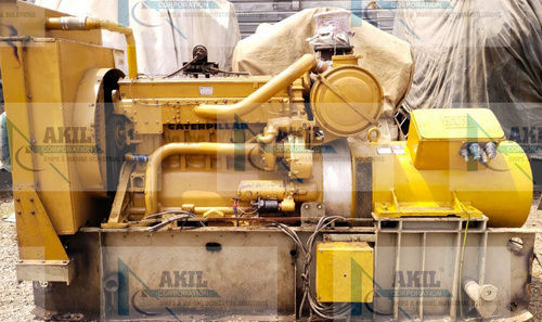 Yellow Caterpillar D343 Diesel Generator