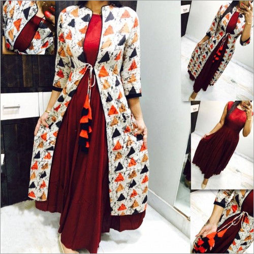 Koti wali sale kurti ke design