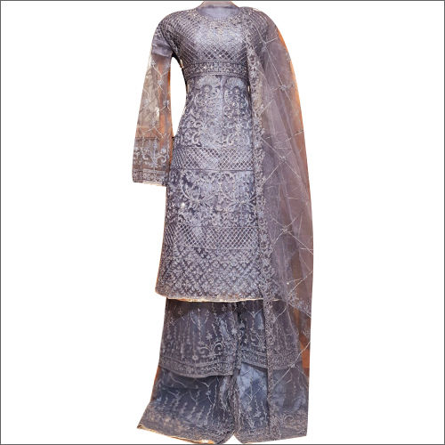 Washable Ladies Fancy Sharara Suit