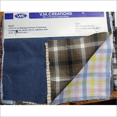 Check Cotton Shirting Fabrics