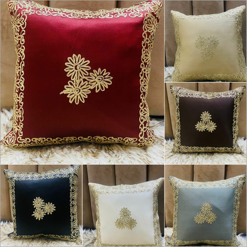 Different Color Available Cushion Silk Hand Embroidery Art Covers Set