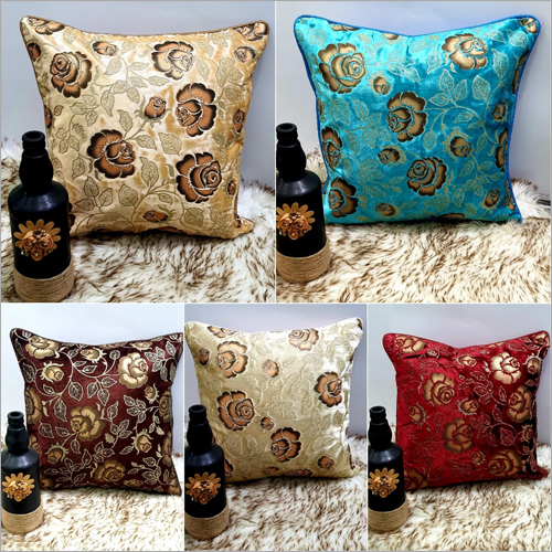Different Color Available Flower Design Cushion Covers Set