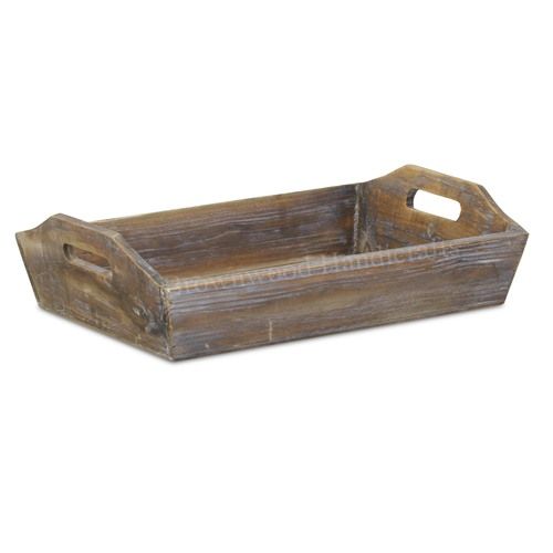 Burnt Grey Wash Mangowood Serving Tray