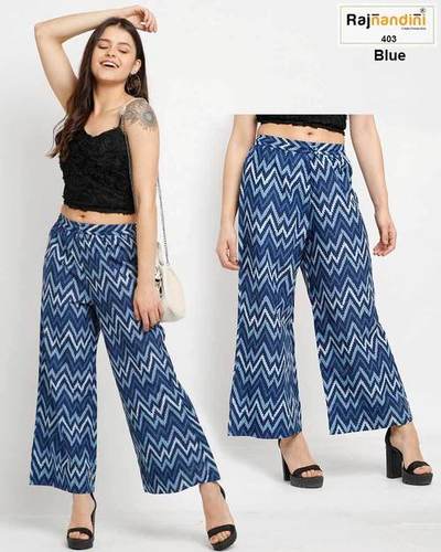 Trendy Plazzo Summer Wear Cotton Pant Set