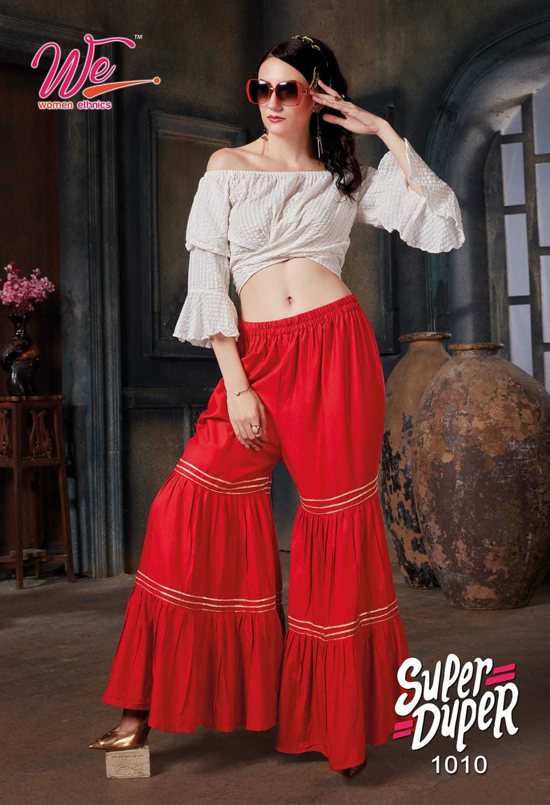 Super Duper Rayon Westurn Sharara Catalogue Set