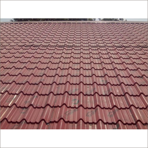 Tata Bluescope Durashine Red Colour Coated Tile Profile Roofing Sheets